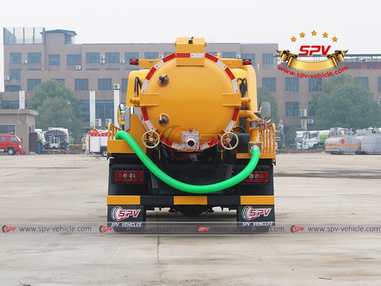 Sewer Washing Truck JMC (2,000 Litres) - Rear Side View